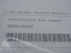 Agilent internal reference label showing Manufacturing Part Number 85032-90020 and barcode on the back of the sealed manual