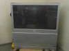 Philips 55PW9317 55-inch rear projection TV — front view showing silver enclosure and Philips logo