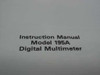 Keithley 195A-901-01 Rev. D Model 195A Digital Multimeter Instruction Manual