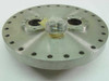 MDC Vacuum Flange 10" OD 8 5/8" ID to two 1 1/2" holes