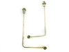 CTI Cryogenics 140316 helium compressor lines – side view of both supply and return tubes showing bent stainless construction and end fittings