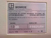 Litton Monroe 1330 Printing Calculator — bottom rating plate showing Model 1330, 115V, 1.0A, 60Hz, made in USA by Litton Industries, Orange NJ