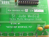 St. Jude Medical VATS2 DSP Interface PCI Card – close-up of PCB label showing PCA 10005655 Rev A, serial number, St. Jude Medical Cardiac Rhythm Management Division, copyright 2000 MPL, and Cirexx-1-2 94V-0 5 100 markings