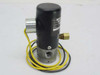 Humphrey VA250AE1 solenoid valve – side and rear view showing black solenoid housing, aluminum valve body, brass compression fitting, and yellow/green lead wires