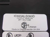 GE Fanuc IC693ALG390D label closeup showing model number, Output Analog 2PT Voltage, CSA LR54523 and UL Listed markings, Made in Charlottesville VA USA