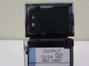 GE Fanuc IC693MDL741E output module — close-up of open terminal cover showing Group A and B terminal rows and OUTPUT 12/24 VDC NEG LOGIC label