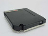3M E Cart tape cartridge bottom and rear view showing plastic housing and write-protect mechanism