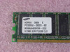 Samsung M368L6423ETM-CCC label close-up showing PC3200U-30331-B2, 512MB DDR PC3200 CL3, Korea 0404 C
