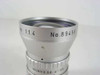 Cosmicar Television Lens barrel close-up showing serial No.89456 and 1:1.4 marking with aperture scale