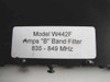 Wireless Technologies Amps B Band Filter 835-849 Mhz W442F
