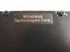 Wireless Technologies Corp brand label closeup on W442F RF filter housing