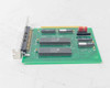 Opto 22 AC5 PCB – reverse top-down view showing dual SGS-Thomson EF68A21IP controller chips and red jumper blocks