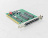 Opto 22 AC5 G4 ISA PC adapter card – angled top view showing PCB components and bracket-mount ribbon connector