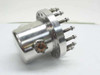 Generic Vacuum Chamber End Cap Stainless Steel 4 Inch x 4 Vacuum Gauge