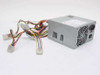 In Win Power Man IW-P250A2-0 250W ATX power supply – right-side view showing fan grille, AC inlet, power switch, and multiple Molex and floppy power connectors fanned out