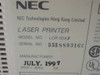 NEC LCR-50XII SuperScript 860 Laser Printer