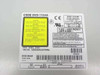 Pioneer DVD-115VA top label close-up showing model code, serial number UDEA002078WL, ROM version 1.11, power ratings 12V 1.3A and 5V 0.8A, ATAPI interface, and April 2000 manufacture date