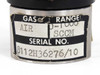 Bottom label detail of Brooks 5835-B1G5E1 showing Gas: AIR, Range 0-1000 SCCM, and serial number 8112H36276/10