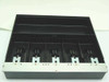 Royal 9150 cash drawer tray — angled front view showing five bill slots, coin sections, and chrome front rail