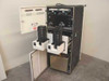 Memorex Telex 5461 cabinet – front doors open showing dual tape transports and upper internal electronics chassis