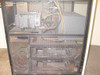 Memorex Telex 5461 – rear internal view through mesh panel showing power supply, motor, and upper wiring