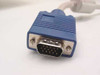 ViewSonic VCDTS22037 monitor – close-up of included DE-15 VGA cable connector with blue overmold and 15-pin male plug