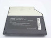 Dell 9K017 CD-RW module bottom label showing '16X CD-RW MODULE', input rating 5V 1.5A, and Dell LBL P/N 6M144-A00