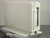 Laser Magnetic Storage LF4500-212LU RapidChanger floor-standing optical disk jukebox – front-right 3/4 view showing beige enclosure and front drive bay panel