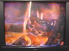 RCA X26005EB powered on and displaying a color image — CRT screen showing active video output
