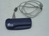 I.R.I.S. SA IBCR II HCRSPIBCR201 USB business card scanner in navy blue with USB cable coiled on top
