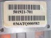 Close-up of AST part number label showing 501921-701 barcode sticker on chassis