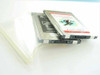 Data Race RediCARD Version 2 PCMCIA modem — angled bottom view showing PCMCIA connector edge of both units