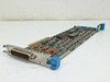 IBM 90X8460 MCA Multi-Protocol Communications Adapter Card – front angle view showing DB25 bracket connector and populated PCB with blue card guides