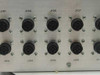 Rear panel detail showing circular mil-spec connectors labeled J101 through J108 and beyond on aluminum panel