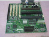 Intel AA 718142-207 Slot 1 ATX motherboard – top view showing PCI slots, DIMM slots, and Slot 1 connector