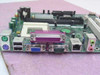 Intel AA A2325-204 motherboard rear I/O panel showing dual PS/2 ports, two USB ports, parallel port, VGA, two DB9 serial ports, RJ-45 LAN, and audio jacks