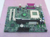 Intel AA A2325-204 Socket 370 PGA micro ATX motherboard — top view showing AGP slot, two PCI slots, CPU socket, two DIMM slots, and dual IDE connectors
