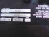 Photosonic G-6A generator rating label — Model Number G-6A, Serial Number 79005-0690, 110/120V, 50/60Hz, 3.5 Amps, with High Voltage warning