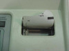 GSI 28 Auto Tymp integrated thermal printer compartment with paper roll loaded, showing ml and daPa axis labels on chart paper