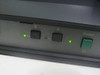 Philips LTC2813/60 front control panel close-up showing dual input selector buttons labeled A and B with green LED indicators and green power button
