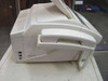 Brother MFC1950MC left-side view showing handset cradle, phone cord, and document feeder housing