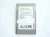 D8 FM566C-KF 56K PCMCIA Fax Modem PC Card – rear label showing FCC ID, Jack Type RJ-11, PC Card and CE/FC markings