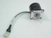 Vexta PH266-01 2-Phase Stepper Motor side and shaft view — black cylindrical body, square mounting flange with six screws, and protruding output shaft