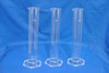 Pyrex/Kimax Glassware 1 Lot Cylinders and Flasks 10 Each Various