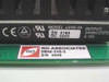 Close-up of uV48-24 module label showing Model uV48-24, Output 24VDC 0–10A, CE/UL markings, and RO Associates DB48-24S-2 board label with S/N 0009