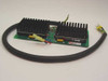 RO Associates DB48-24S-2 attachment plate with two uV48-24 DC-to-DC converter modules and heatsinks — angled front-left view with wiring harness