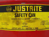 Justrite 10903 3 Gallon Solvent Safety Drain Can w/ Steel Funnel