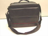 Targus black laptop bag – front exterior showing red accent stripe and Targus logo patch