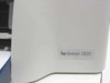 HP Deskjet 3820 model label close-up on right side panel