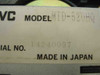 JVC MTD-520HQ model label closeup showing model number MTD-520HQ, serial number 14240097, and Made in Japan